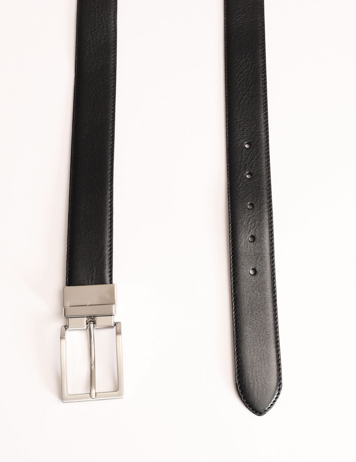 Cintura reversibile in pelle