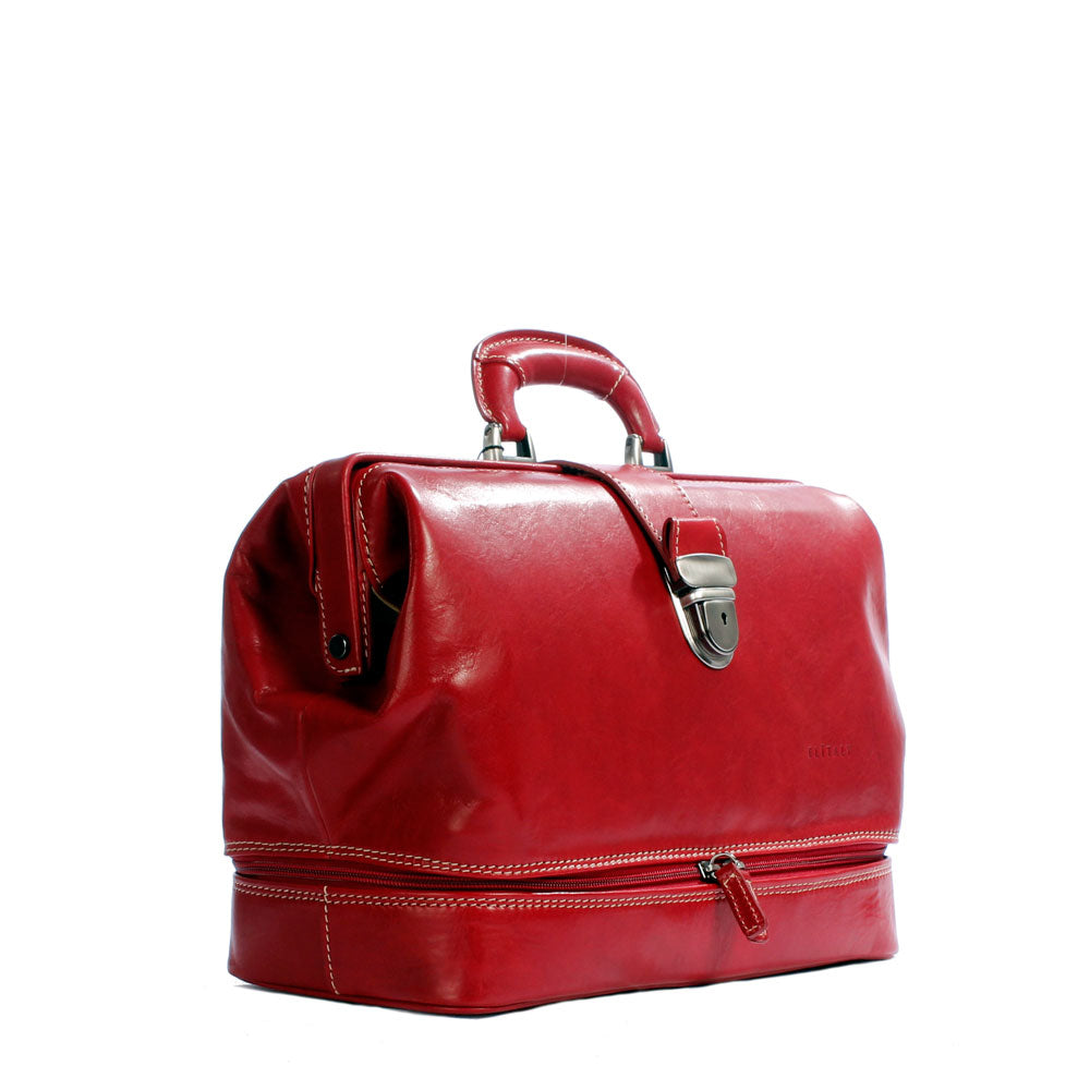 Borsa medico con manico e doppio fondo