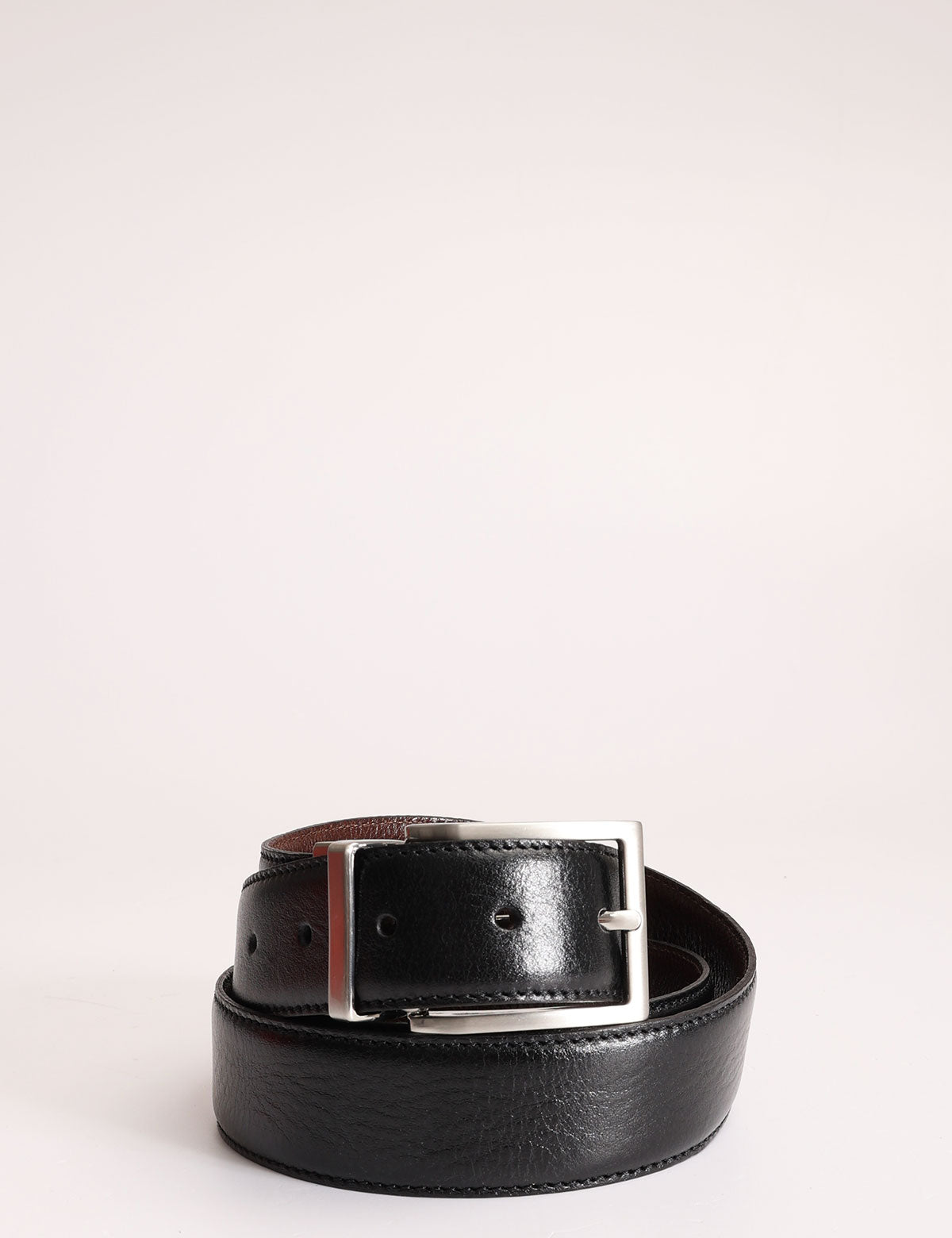 Cintura reversibile in pelle