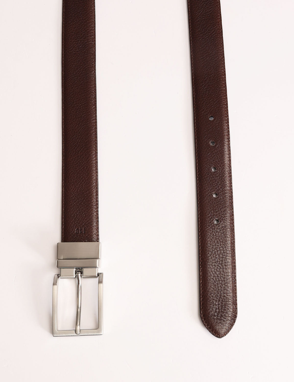 Cintura reversibile in pelle