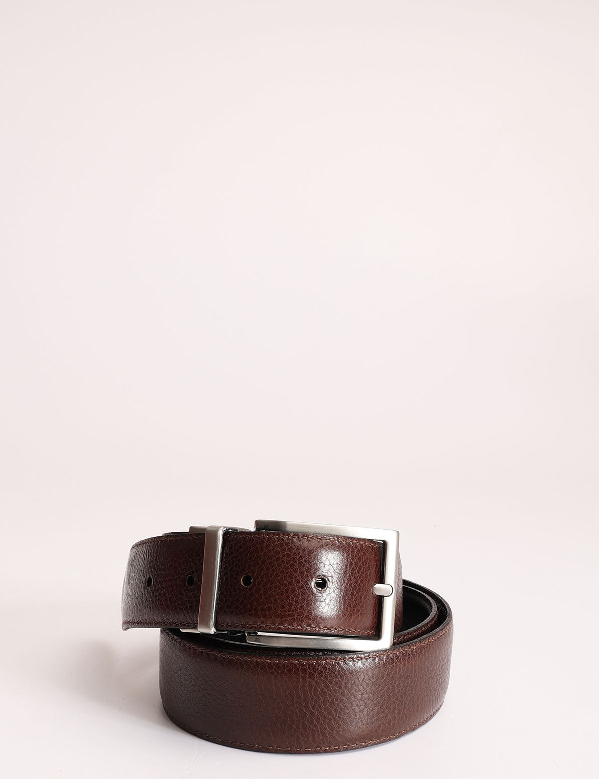 Cintura reversibile in pelle